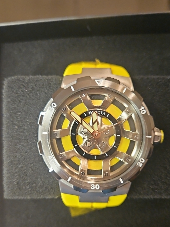 Invicta Other - Invicta Men's Yellow and Silver Skeleton Sport Watch